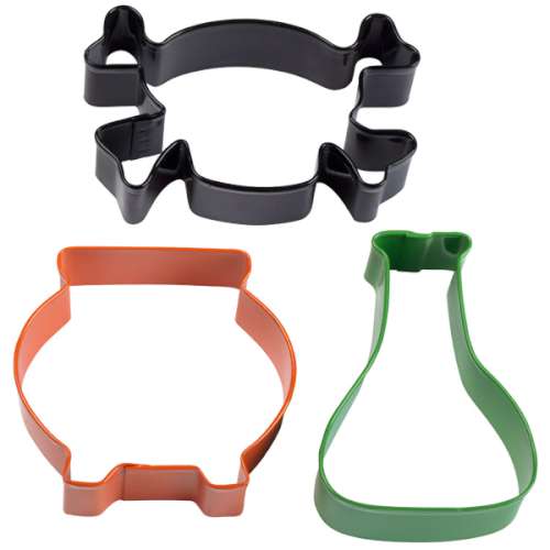 Mad Scientist 3 Pc Cookie Cutter Set - Click Image to Close